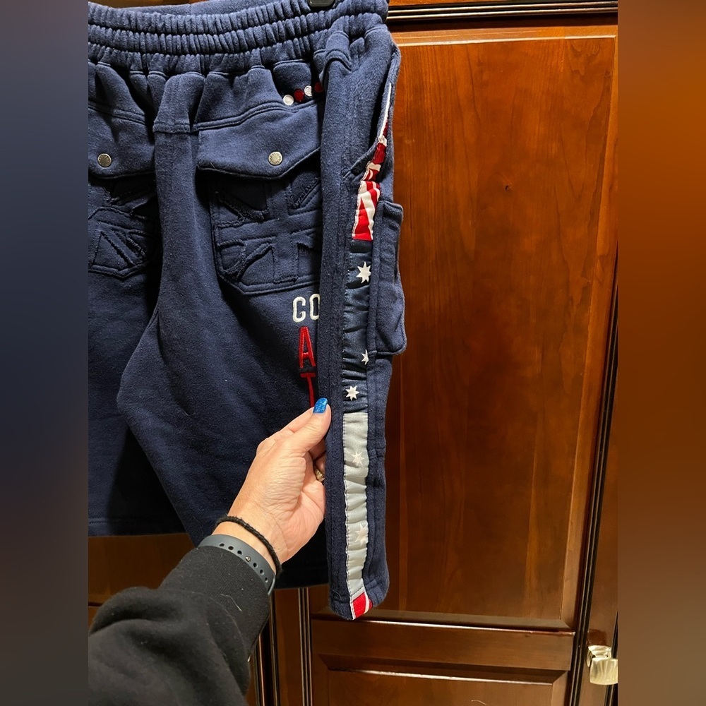 Coogi Men’s Navy Blue Fleece Shorts - M - Picture 8 of 10